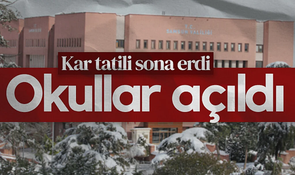 Samsun’da Kar Tatili Sona Erdi: Eğitim Yarın Başlıyor