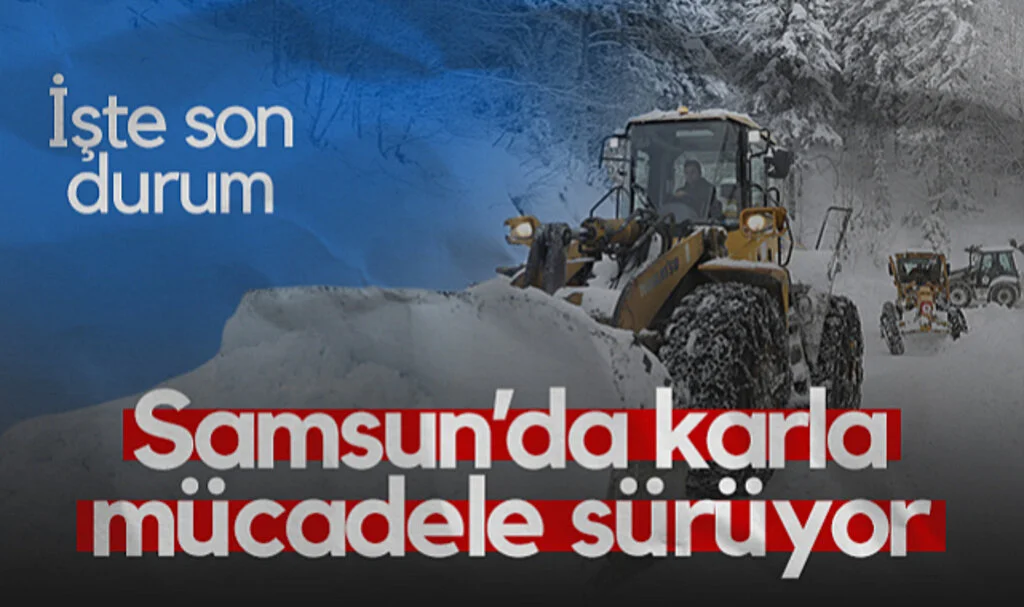 Samsun’da Karla Mücadele Sürüyor! İşte Son Durum