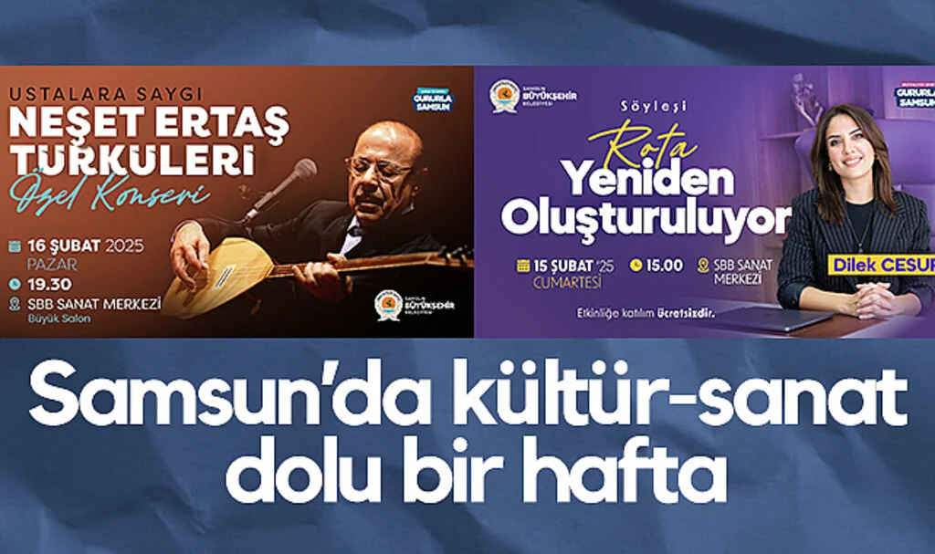 Samsun'da Kültür-Sanat Dolu Bir Hafta