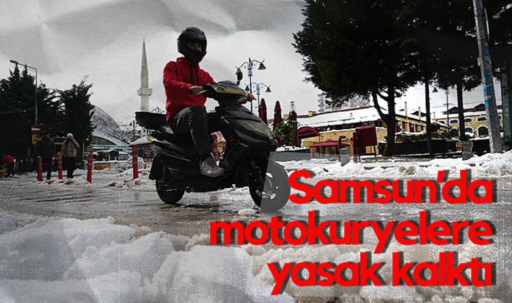 Samsun'da Motokurye ve Motosiklet Trafik Kısıtlaması Kaldırıldı