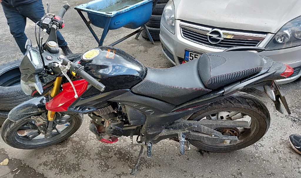 Samsun'da motosiklet kazası: 2 yaralı