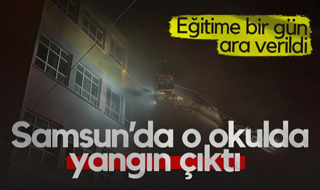 Samsun’da O Okulda Yangın Çıktı! Eğitime Bir Gün Ara Verildi...