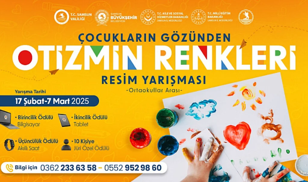 Samsun’da Otizm Farkındalığı İçin Resim Yarışması Düzenleniyor