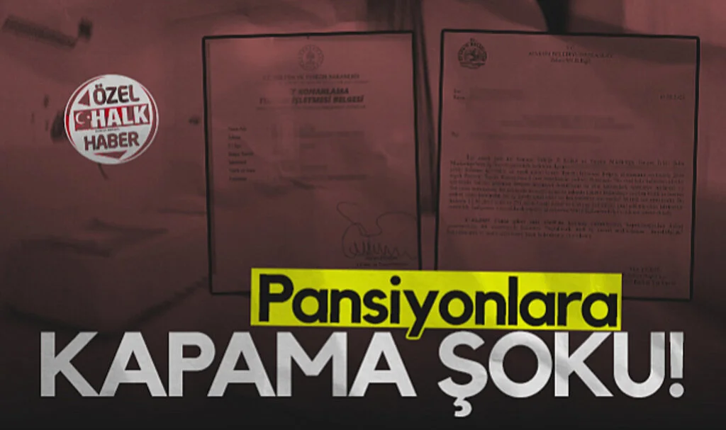 Samsun'da Pansiyonlara Kapama Şoku