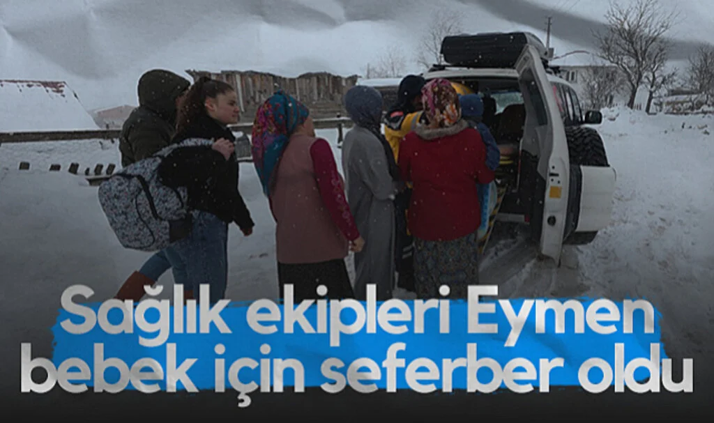 Samsun'da Sağlık Ekipleri Karla Kaplı Yolları Aşıp Bebeği Kurtardı!
