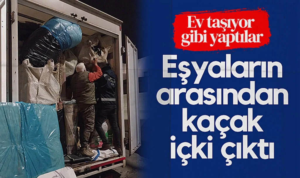 Samsun’da Şok Operasyon! Ev Eşyalarının Arasından Kaçak İçki Çıktı