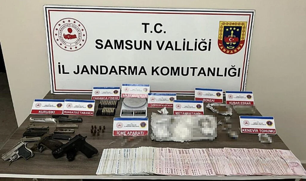 Samsun’da Uyuşturucu ve Silah Ele Geçirildi: 1 Tutuklama