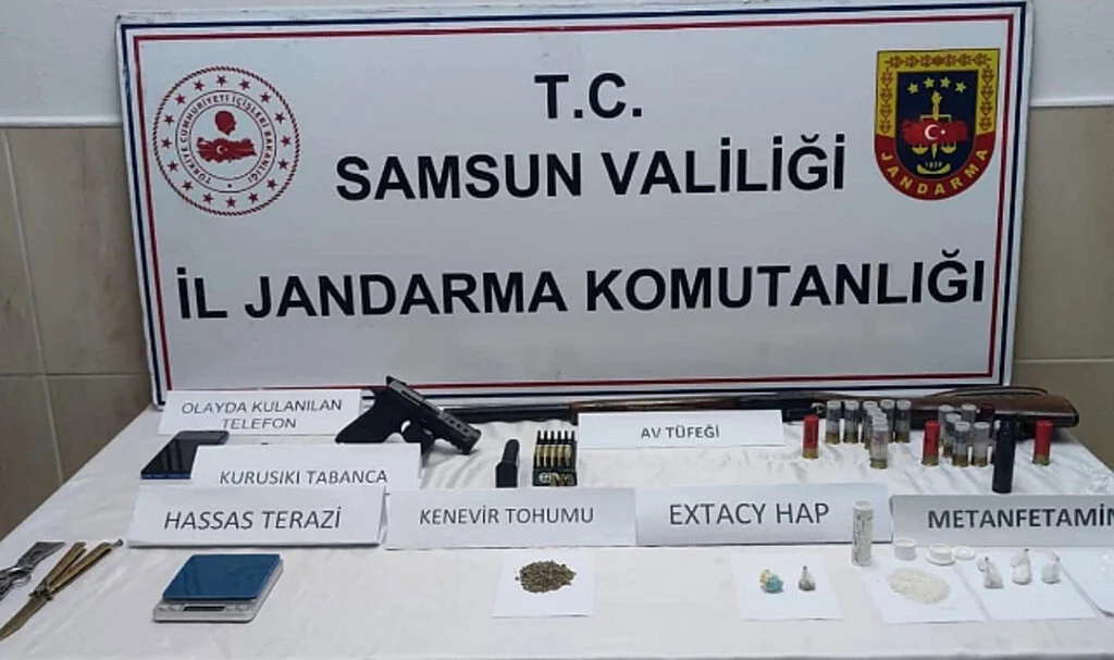 Samsun'da uyuşturucuyla yakalanan şahıs tutuklandı