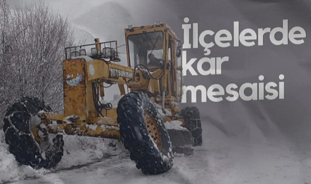 Samsun'un İlçelerinde Kar Mesaisi