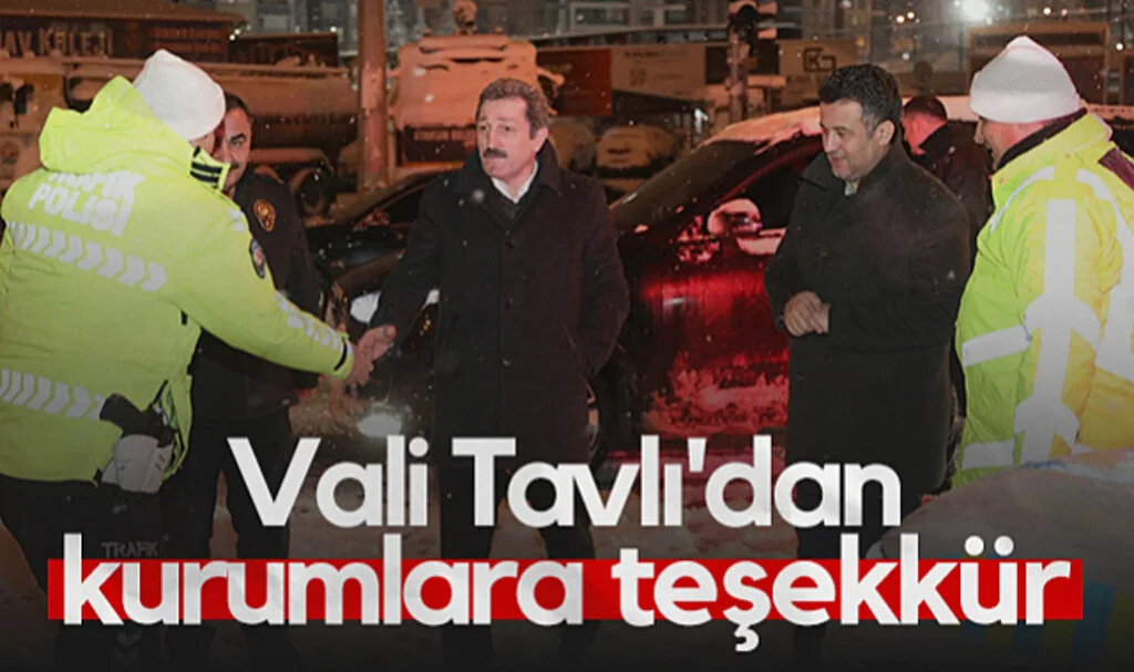 Samsun Valisi Tavlı'dan Kurumlara Teşekkür