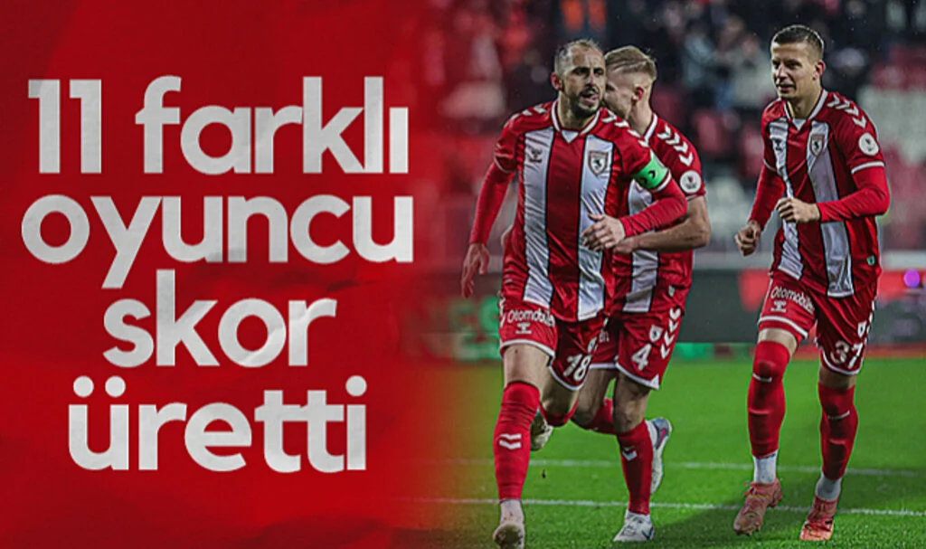 Samsunspor’da 11 Farklı Oyuncu Skor Üretti