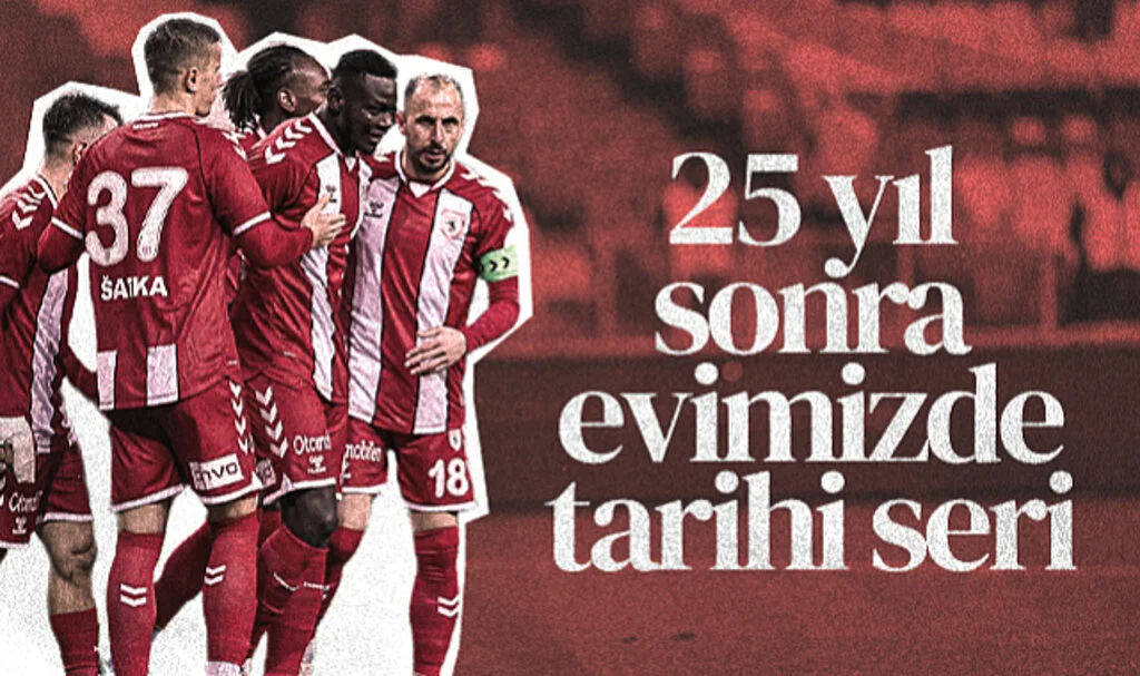 Samsunspor’dan 25 Yıl Sonra Evinde Tarihi Seri
