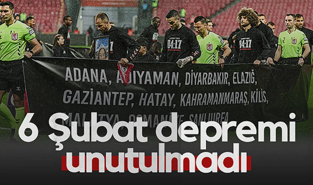 Samsunspor ve Hatayspor 6 Şubat Depremini Unutmadı