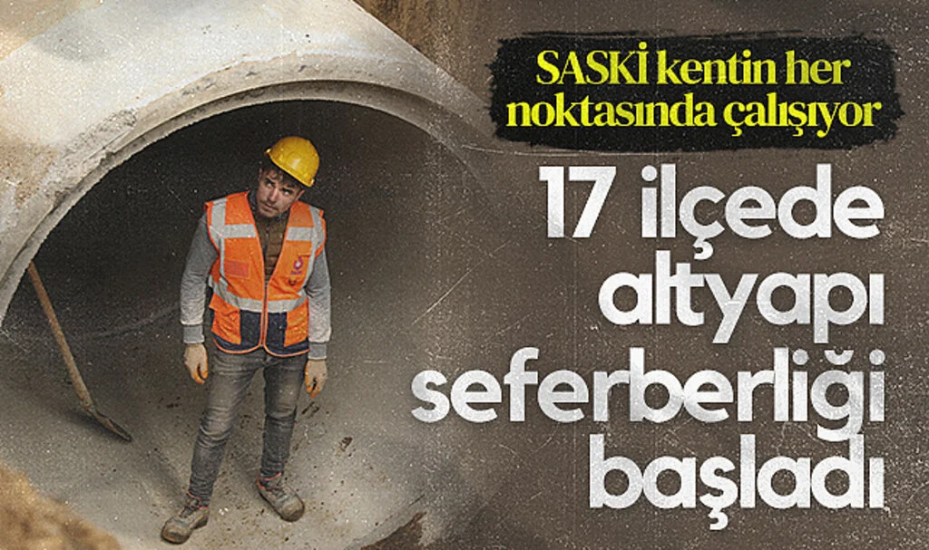 SASKİ Samsun'un her noktasında çalışıyor
