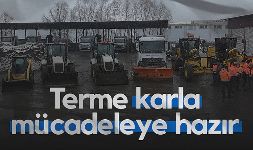 Terme Belediyesi Karla Mücadele İçin Hazır!