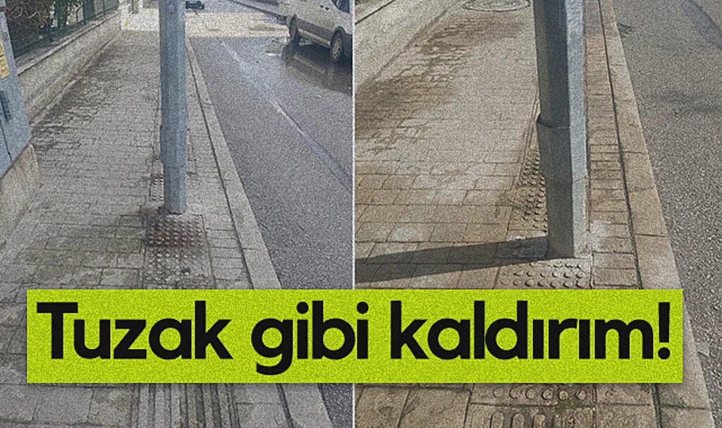 Tuzak gibi kaldırım!  'akıl tutulması' olarak yorumlandı