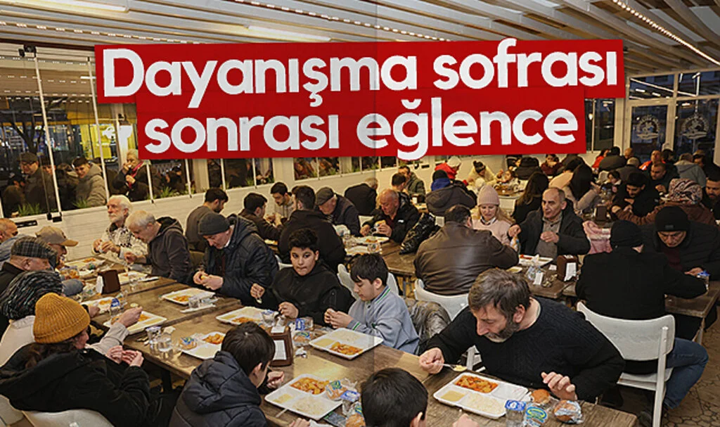 Atakum'da dayanışma sofrası sonrası eğlence