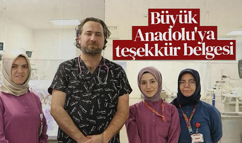 Büyük Anadolu Hastaneleri'ne Bakanlıktan Teşekkür Belgesi!