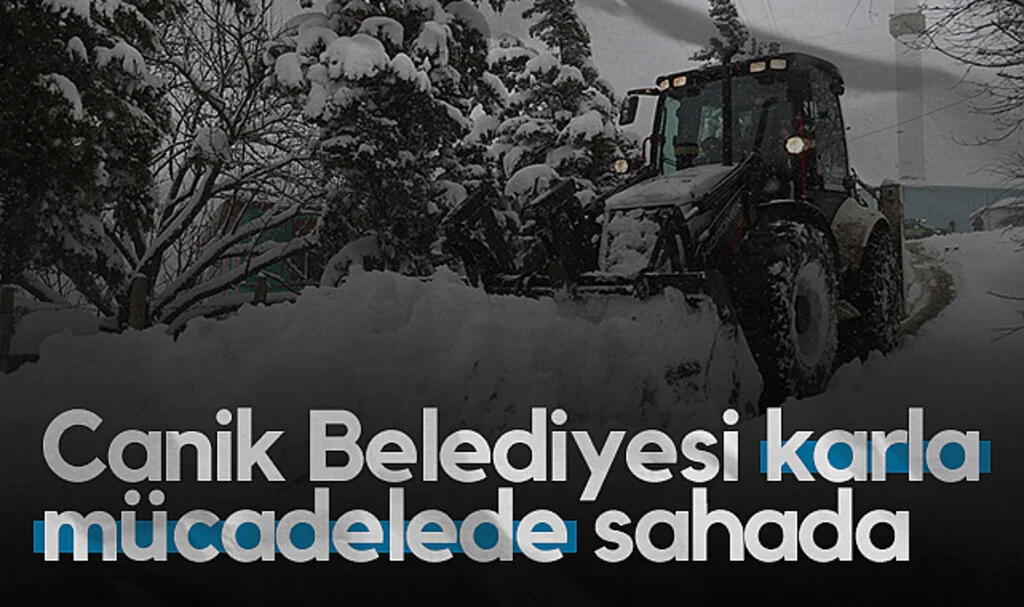 Canik Belediyesi Karla Mücadelede Sahada