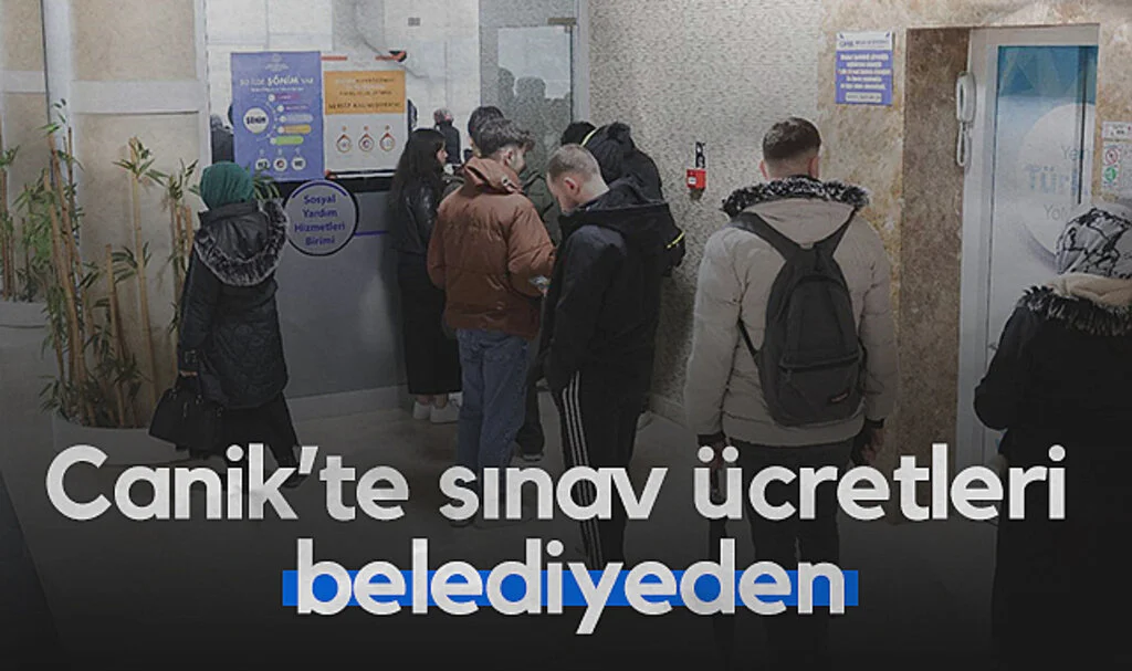 Canik’te Sınav Ücretlerini Belediye Karşılıyor!