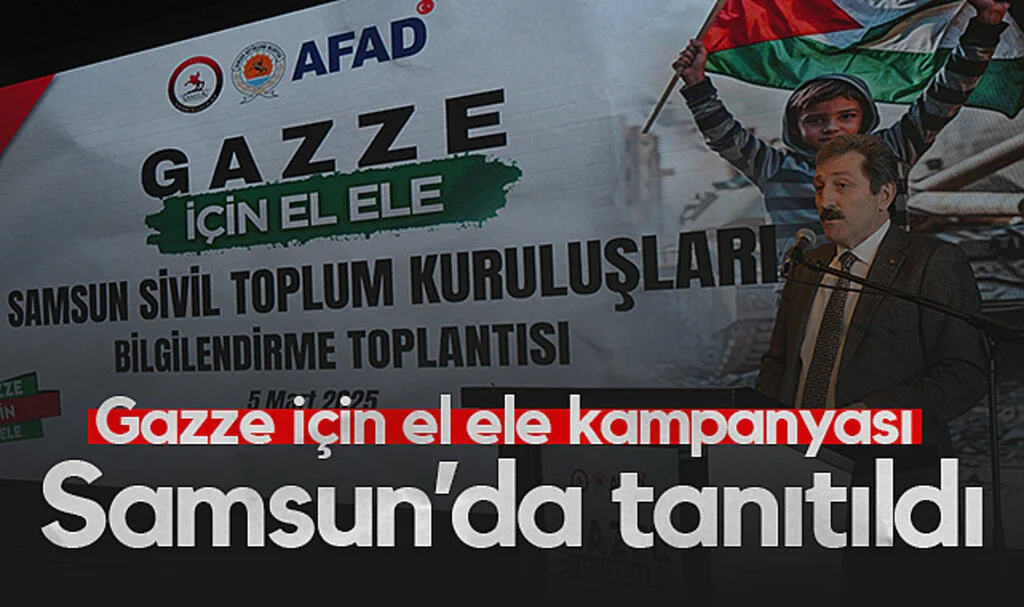 Gazze İçin El Ele Kampanyası Samsun’da Tanıtıldı!