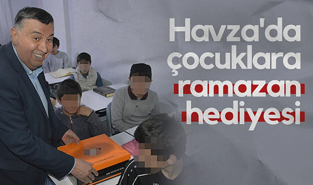 Havza'da çocuklara ramazan hediyesi
