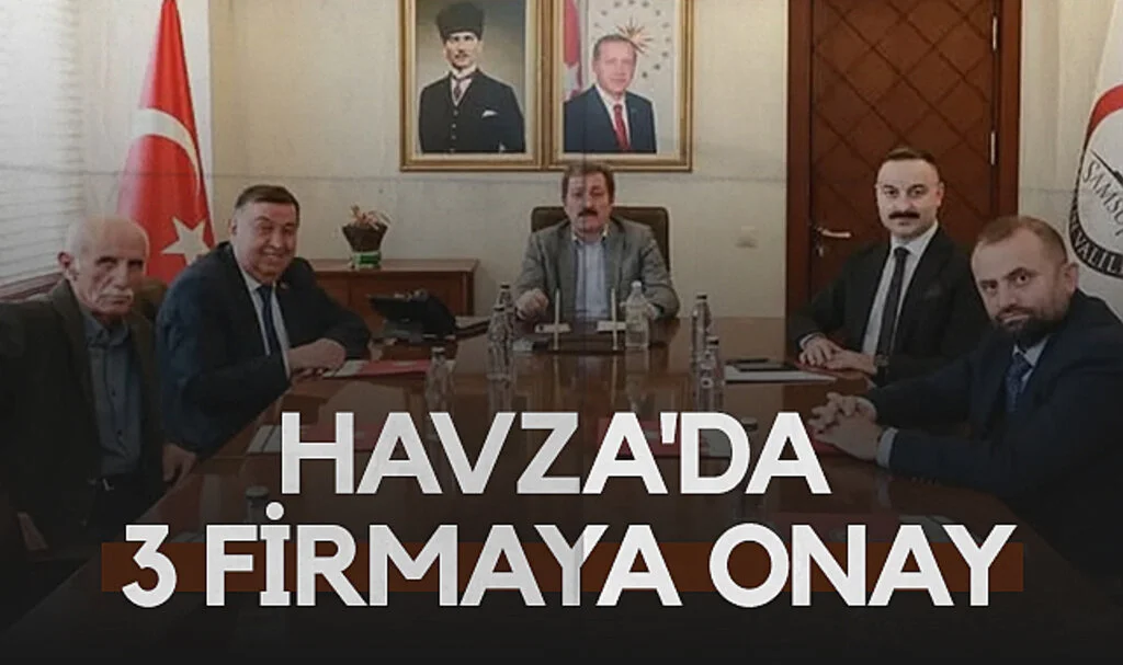 Havza OSB'de 3 firmaya onay