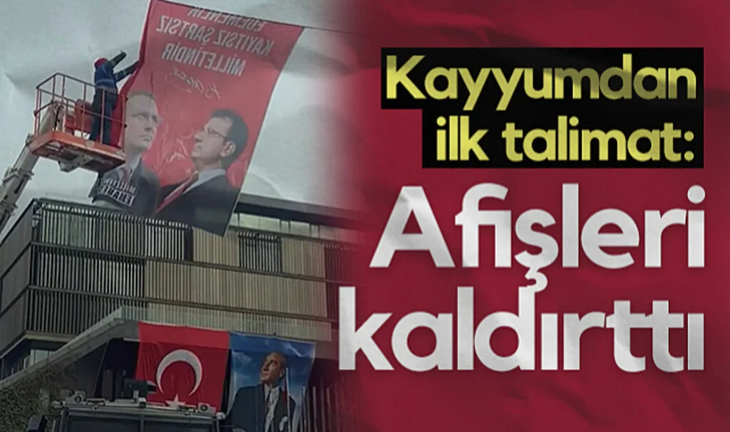 Kayyum Olarak Atanmıştı... Kaymakam Cevdet Ertürkmen Şişli'de Afişleri Kaldırttı