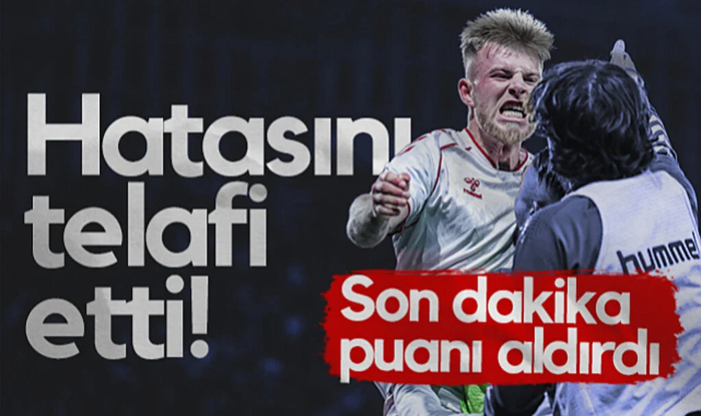 Rick Van Drongelen Hatasını Telafi Etti! Samsunspor’a Son Dakika Puanı Aldırdı...