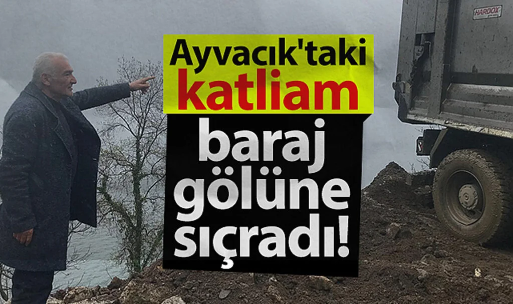 Samsun Ayvacık'taki doğa katliamı baraj gölüne sıçradı!