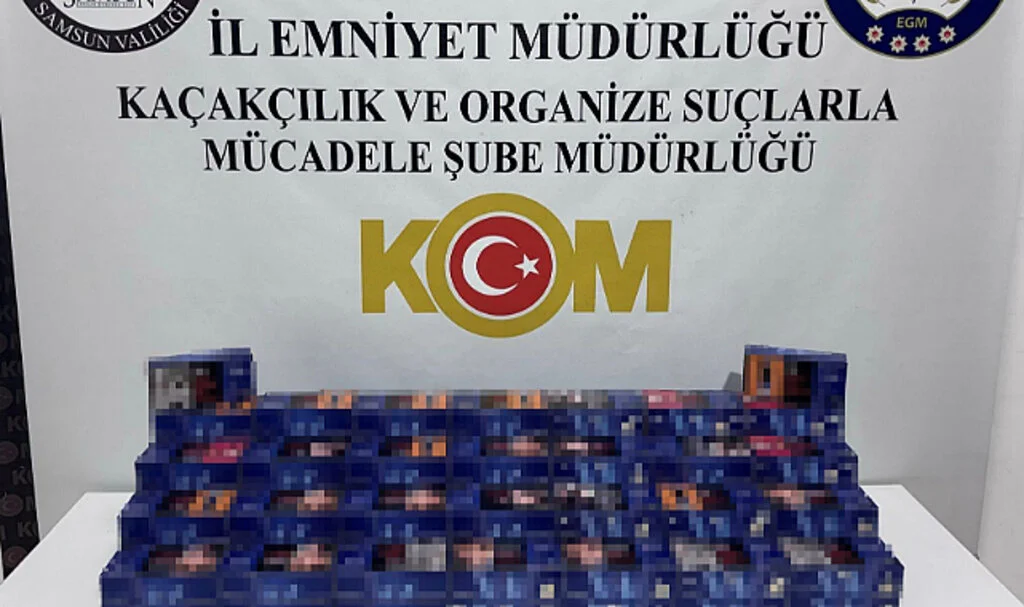 Samsun’da 20 bin adet kaçak makaron ele geçirildi