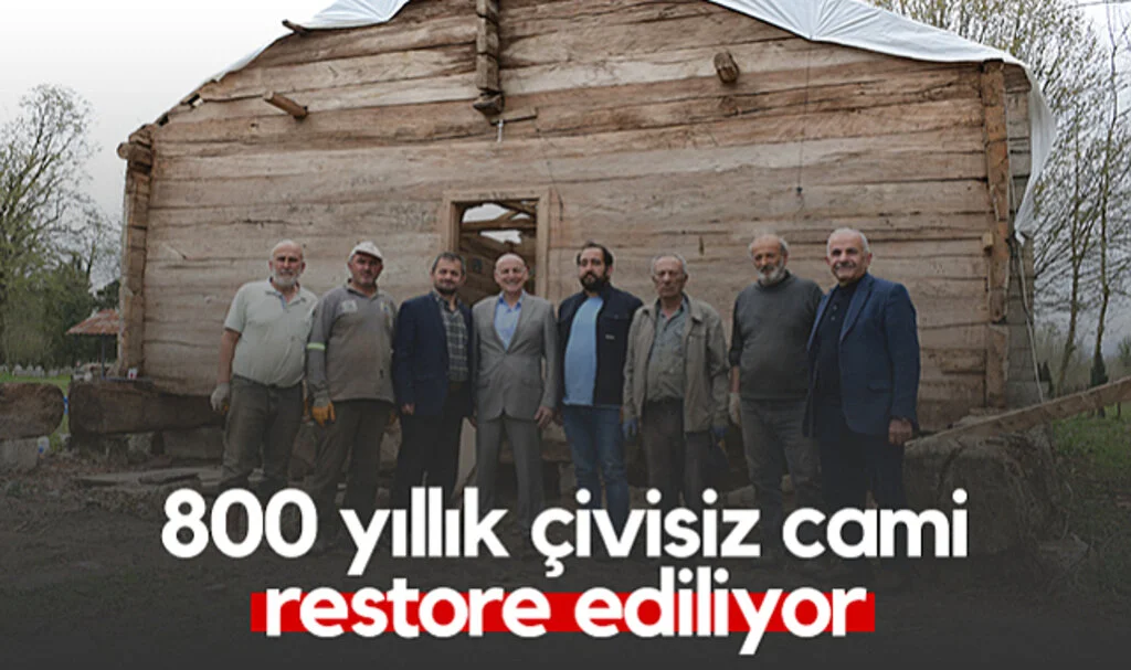 Samsun’da 800 Yıllık Çivisiz Cami Restore Ediliyor