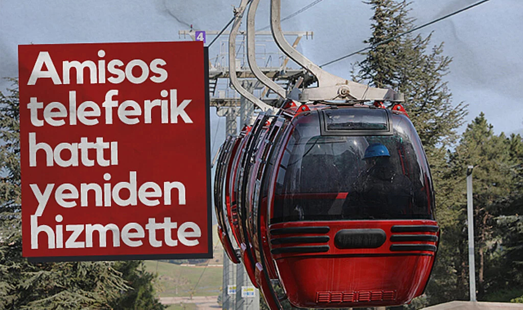 Samsun'da Amisos Teleferik Hattı Yeniden Hizmette