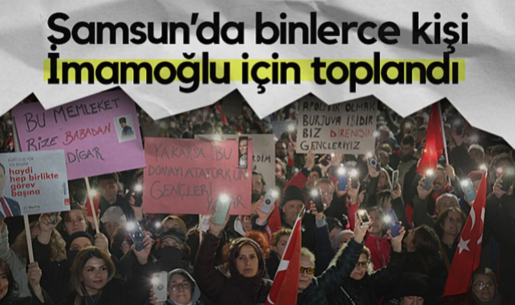 Samsun'da Binlerce Kişi Ekrem İmamoğlu İçin Toplandı