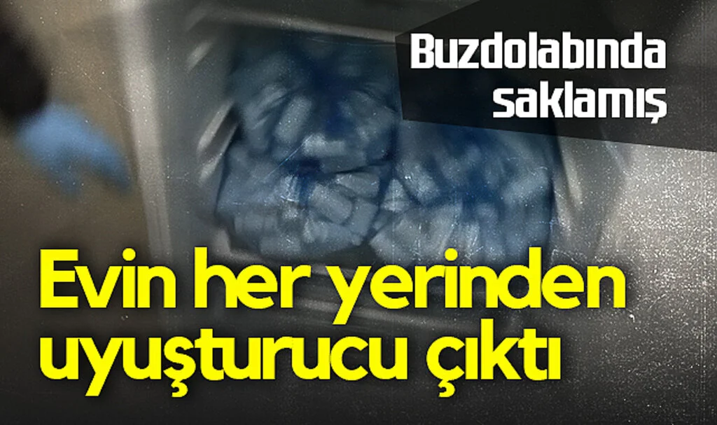 Samsun'da Buzdolabına Saklanan Uyuşturucular Ele Geçirildi