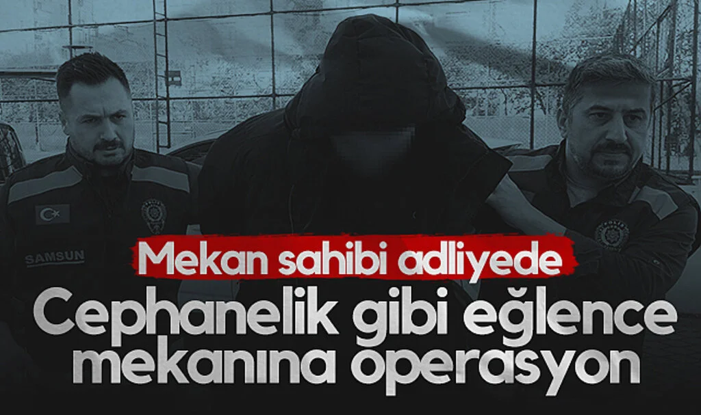 Samsun’da Cephanelik Gibi Eğlence Mekanına Operasyon! Mekan Sahibi Adliyede...