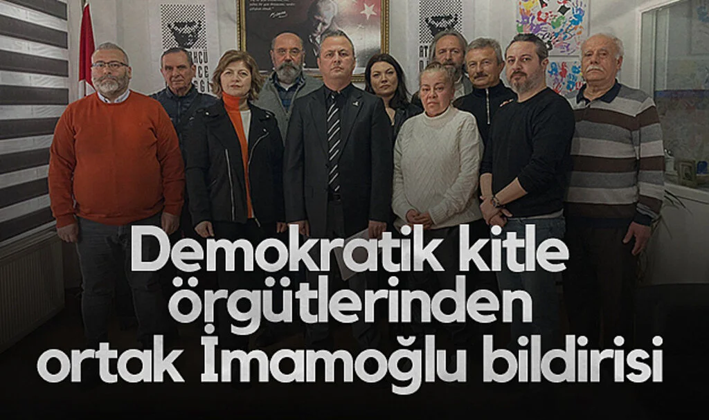 Samsun'da Demokratik Kitle Örgütlerinden Ortak İmamoğlu Bildirisi