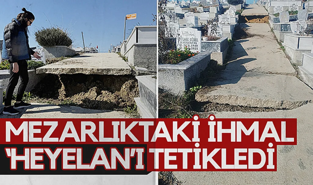 Samsun'da Derecik Mezarlığındaki İhmal Heyelanı Tetikledi