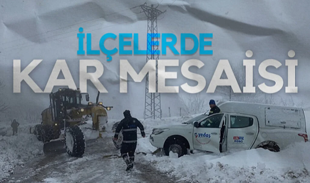Samsun’da Kar Yağışı Etkili Oldu, Ekipler Alarmda