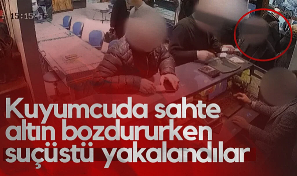 Samsun'da Kuyumcuda Sahte Altın Bozdururken Suçüstü Yakalandılar