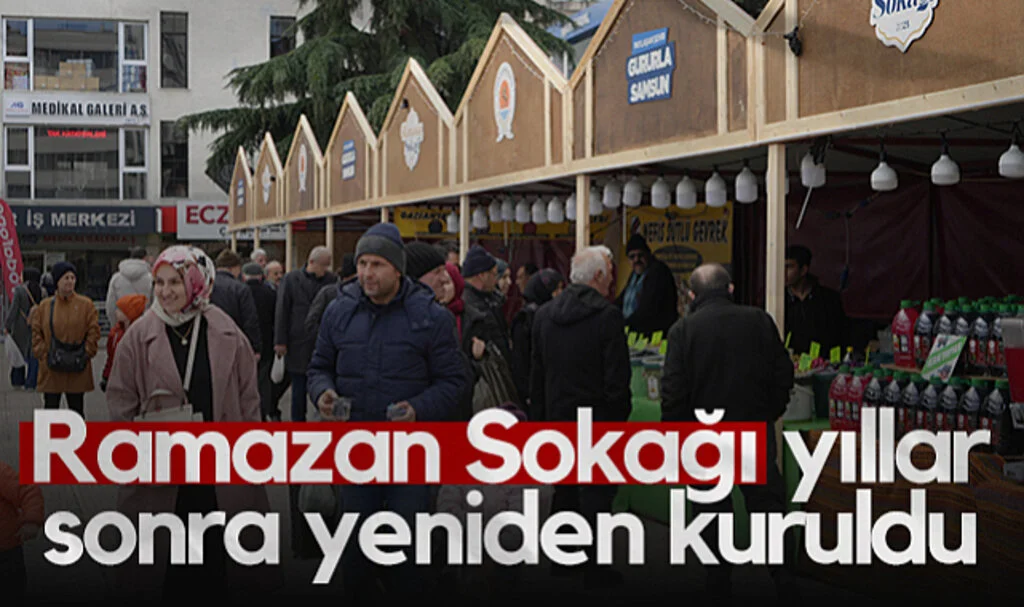 Samsun'da Ramazan Sokağı Yıllar Sonra Yeniden Kuruldu