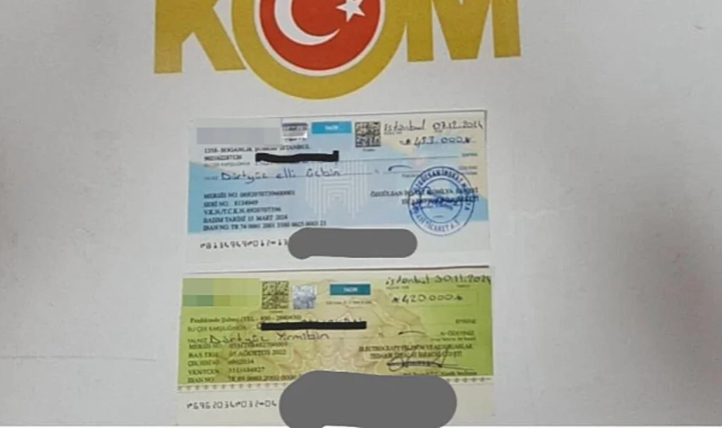 Samsun’da Sahte Çek Operasyonu: 873 Bin TL’lik Vurgun