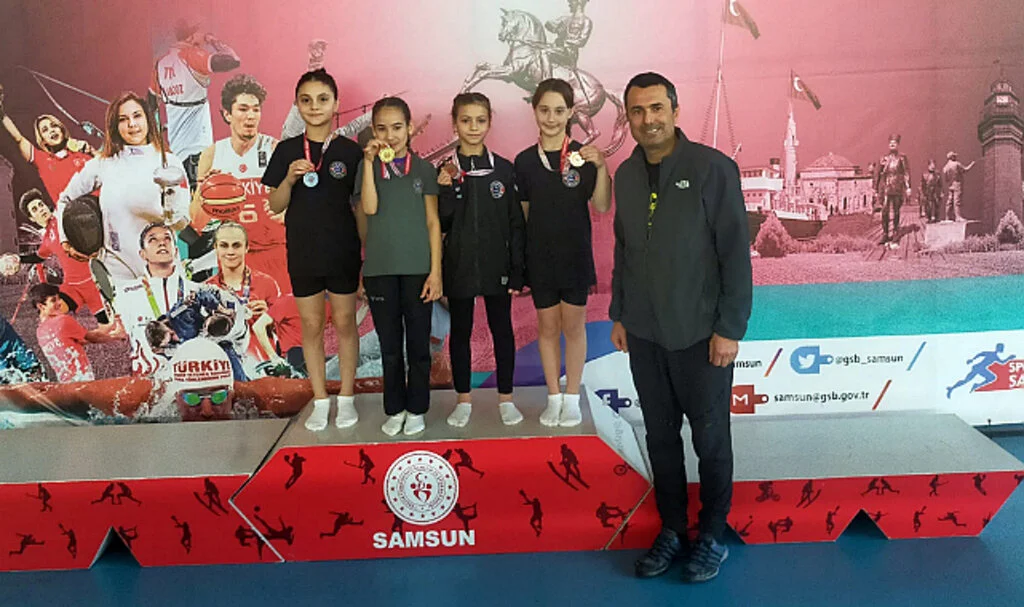 Samsun'da Trampolin İl Birinciliği Tamamlandı