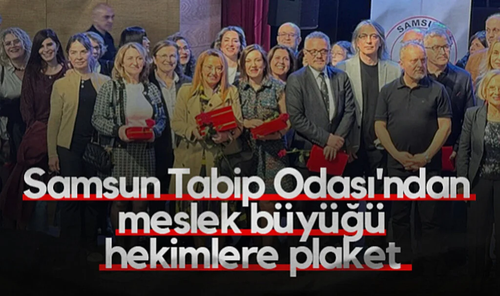 Samsun Tabip Odası'ndan Meslek Büyüğü Hekimlere Plaket