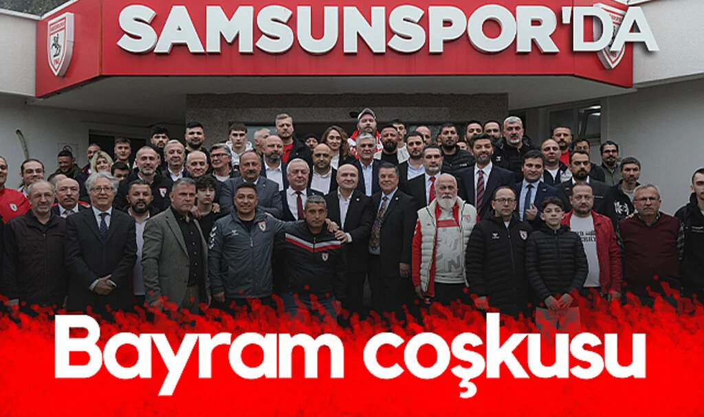 Samsunspor'da Bayram Coşkusu Taraftarla Yaşandı