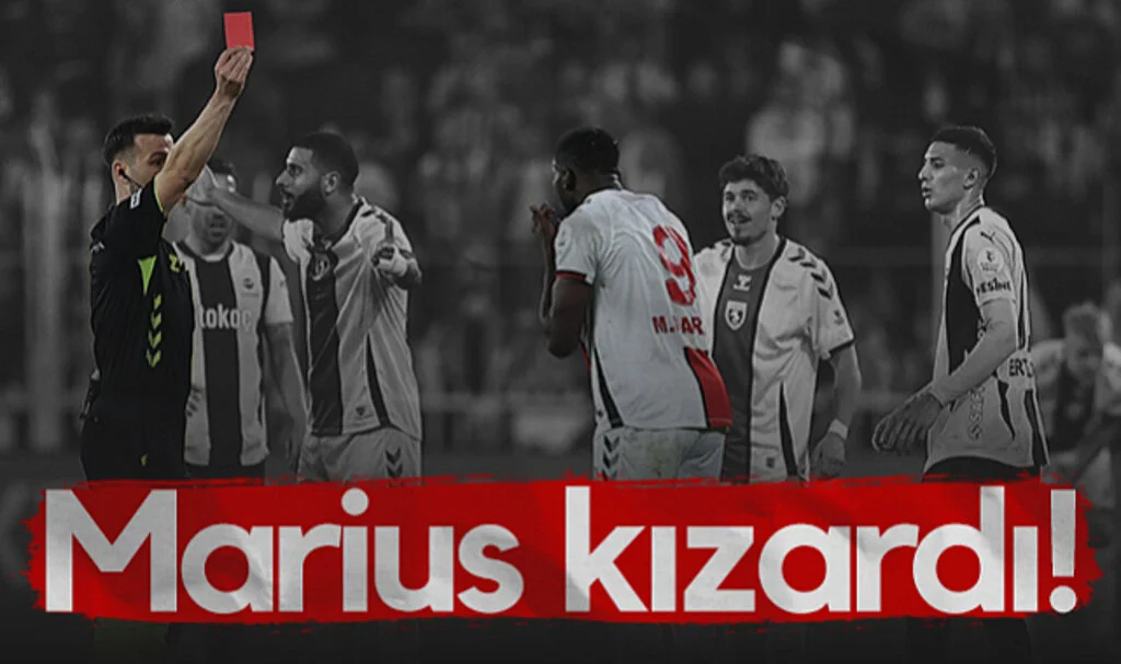 Samsunspor'da Marius Fenerbahçe Maçında Kırmızı Kart Gördü!