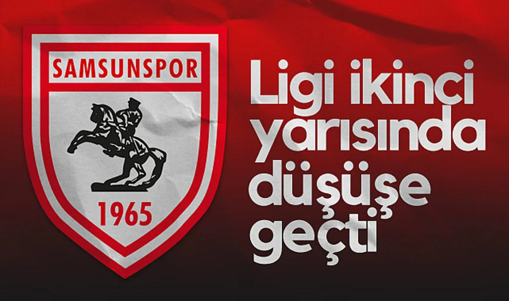 Samsunspor, ligin ikinci yarısında düşüşe geçti