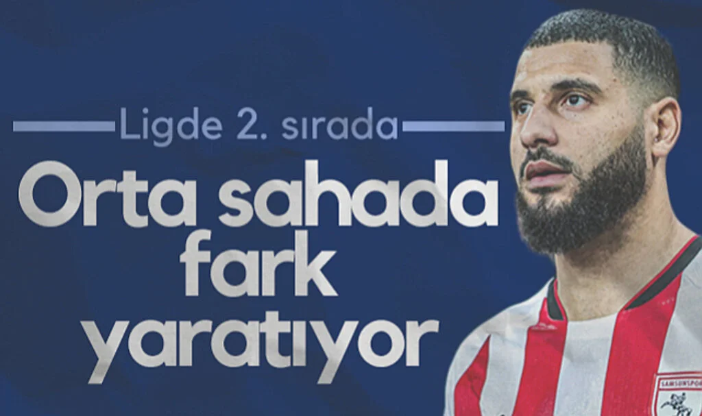 Samsunspor'un Dinamosu Bennasser Orta Sahada Fark Yaratıyor