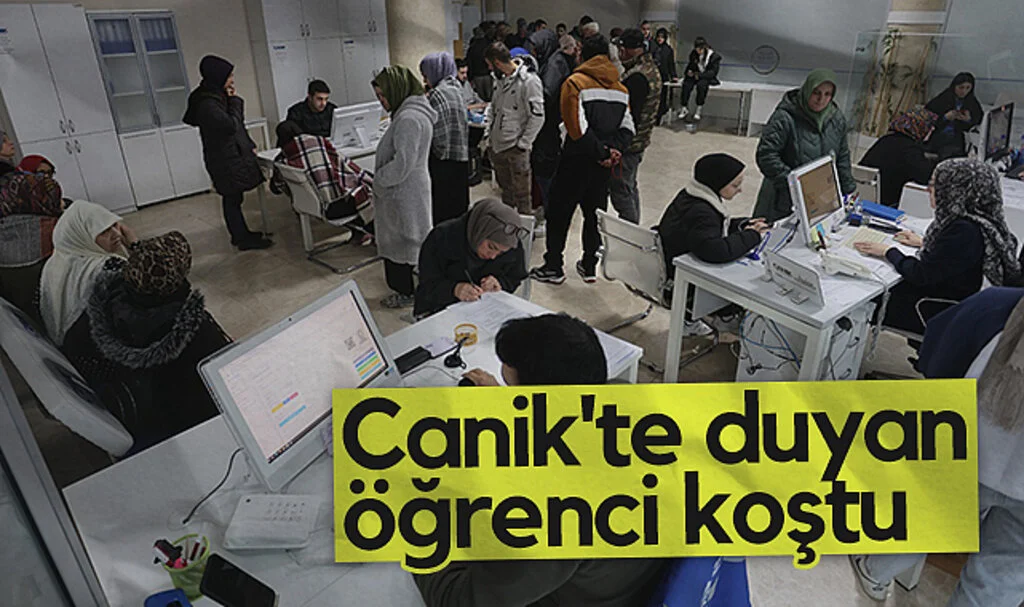 Sınav ücretleri Canik Belediyesi'nden: Duyan öğrenci koştu