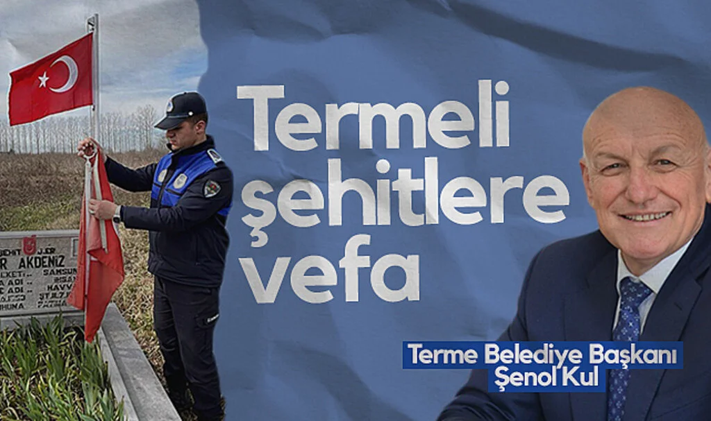 Terme Belediyesi'nden 18 Mart'a Özel Şehit Mezarlığı Bakımı